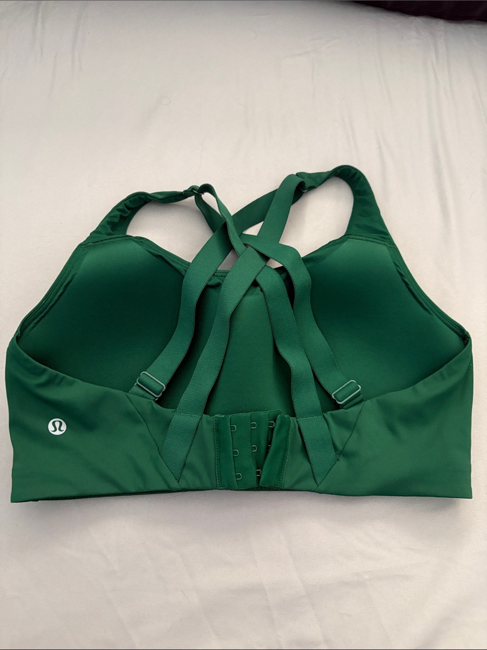 lululemon athletica Emerald Green Cross-Back Sports Bra